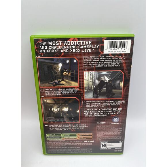 Tom Clancy's Rainbow Six 3 (Microsoft Xbox, 2003)- Complete and Tested - Picture 2 of 7